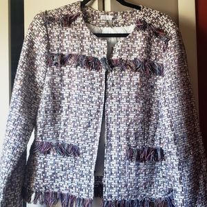 WDNY Fringed Boucle Jacket